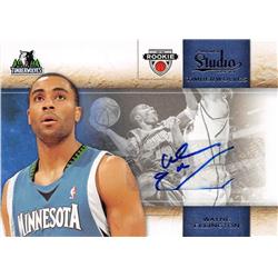 703331 Wayne Ellington Signed Minnesota Timberwolves 2010 Panini Studio Rookie No.133 LE 196-199 Basketball Card