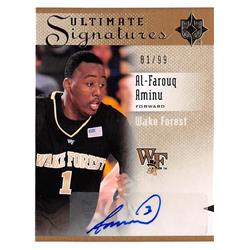 703368 Al-farouq Aminu Signed Wake Forest Demon Deacons 2010 Upper Deck Ultimate Rookie No.SAF LE 1-99 Basketball Card