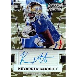 703528 Keyarris Garrett Signed Tulsa Golden Hurricane 2016 Panini Prizm Draft Rookie Camo Refractor No.249 LE 149-199 Football Card
