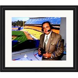 713883 8 x 10 in. Jaime Jarrin Autographed Los Angeles Dodgers Broadcaster No.SC1 Matted & Framed HOF 98 Photo