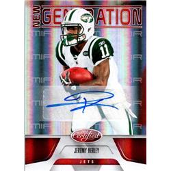 377218 Jeremy Kerley Autographed TCU, New York Jets 2011 Panini New Generation No.193 Rookie LE 166-250 Football Card
