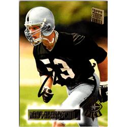 701619 Rob Fredrickson Autographed Oakland Raiders, SC 1994 Topps Stadium Club Draft Rookie No.21 Football Card