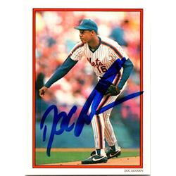 701942 Dwight Gooden Autographed New York Mets Doc 1990 Topps All Star No.23 Baseball Card
