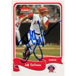 702120 Jeff Davanon Autographed Anaheim Angels 2004 Fleer Tradition No.160 Baseball Card