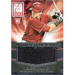 702196 Jake Lamb Player Worn Jersey Patch Arizona Diamondbacks 2015 Panini Elite Future Threads Rookie No.18 Baseball Card