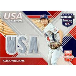 702211 Alika Williams Player Worn Jersey Patch Arizona State Sun Devils 2020 Panini Elite Extra Rookie No.USAMAW Baseball Card