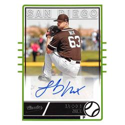 703071 Jacob Nix Signed San Diego Padres 2020 Panini Chronicles Classics No.CAJN Baseball Card