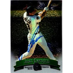 703094 Jose Canseco Signed Oakland Athletics 1998 Topps Finest No.26 Baseball Card -  Autograph Warehouse