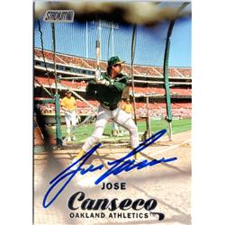 703100 Jose Canseco Signed Oakland Athletics 2017 Topps Stadium Club No.227 Baseball Card -  Autograph Warehouse