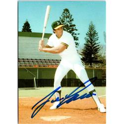 703184 Jose Canseco Signed Oakland Athletics 1987 Hudson Advertising No.4 Baseball Card