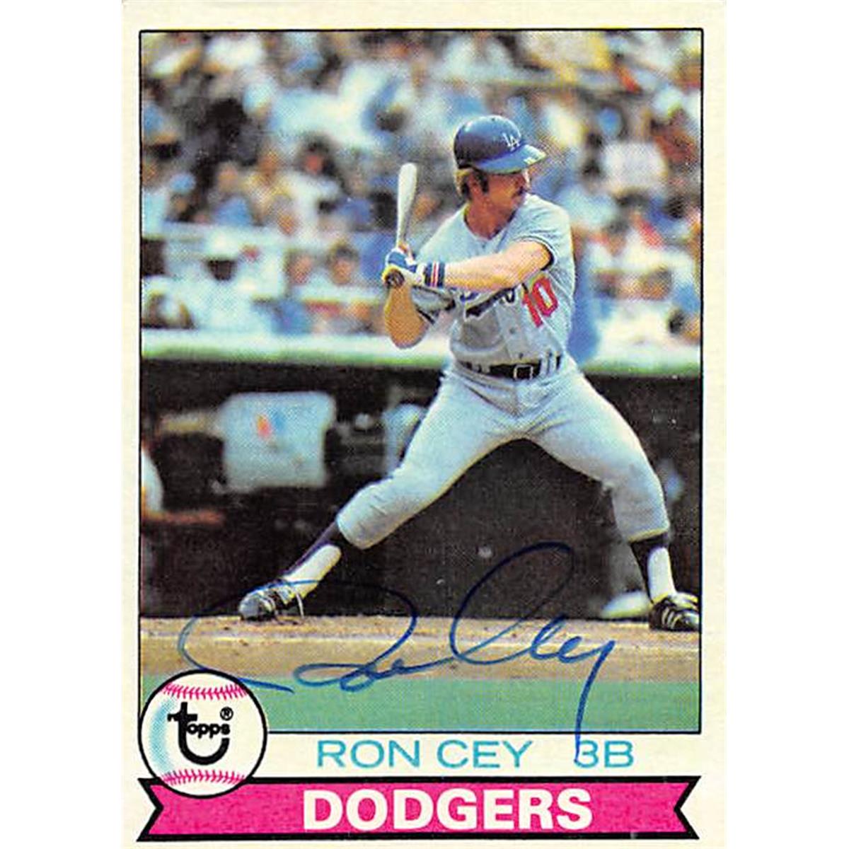 126274 Ron Cey Autographed Los Angeles Dodgers 1979 Topps No.190 Baseball Card