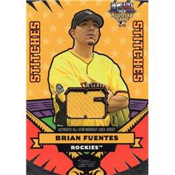Picture of Autograph Warehouse 649862 Brian Fuentes Player Worn Jersey Patch Colorado Rockies 2006 Topps All Star Stitches No.ASBF Baseball Card