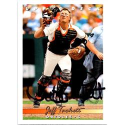 689684 Jeff Tackett Autographed Baltimore Orioles 1993 Upper Deck No.517 Baseball Card