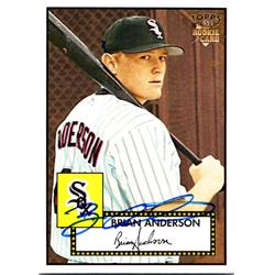 689777 Brian Anderson Autographed Chicago White Sox, JZ 2006 Topps 52 Rookie No.127 Baseball Card