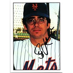 689808 Skip Lockwood Autographed New York Mets, JZ 1975 Sspc No.549 Baseball Card