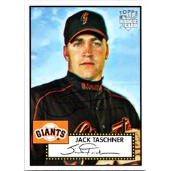 689826 Jack Taschner Autographed San Francisco Giants, JZ 2006 Topps 52 Rookie No.198 Baseball Card