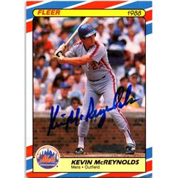 689887 Kevin Mcreynolds Autographed New York Mets 1988 Fleer Superstars No.24 Baseball Card