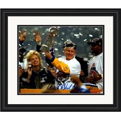 700006 8 x 10 in. Dick Vermeil Autographed St. Louis Rams Super Bowl Champion Head Coach No.SC6 Matted & Framed Photo