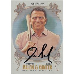 700041 Jesse Sanchez Autographed MLB Reporter, SC 2021 Topps Allen & Ginter Silver Portrait No.260 Baseball Card