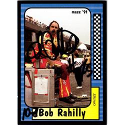 700196 Bob Rahilly Autographed NASCAR Driver, SC 1991 Maxx No.124 Trading Card