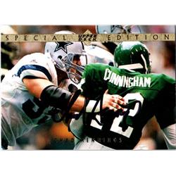 700377 Chad Hennings Autographed Dallas Cowboys, SC 1995 Upper Deck No.SE59 Football Card