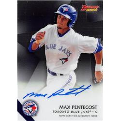 700575 Max Pentecost Autographed Toronto Blue Jays 2015 Bowmans Best No.B15MP Baseball Card