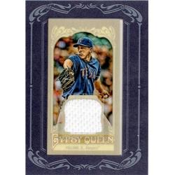 700882 Derek Holland Player Worn Jersey Patch Texas Rangers 2012 Topps Gypsy Queen No.GQMRDHO Baseball Card