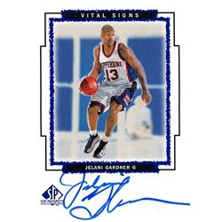 700889 Jelani Gardner Autographed Pepperdine Waves 1999 Upper Deck Vital Signs Rookie No.JG Basketball Card