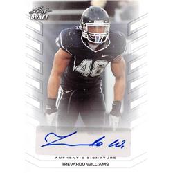 700933 Trevardo Williams Autographed Uconn Connecticut Huskies 2013 Leaf Draft Rookie No.BATW3 Football Card