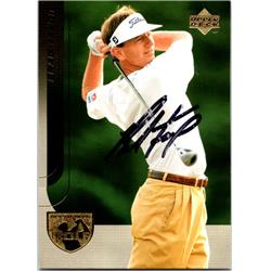687621 Brad Faxon Autographed PGA Tour, Furman University & SC 2004 Upper Deck No.8 Smudged Golf Card