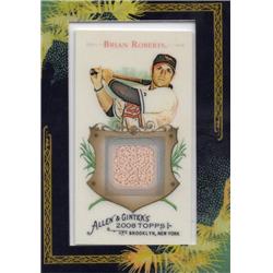 687759 Brian Roberts Player Used Bat Patch Baltimore Orioles 2008 Topps Allen & Ginter No.AGRBR2 Baseball Card