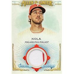 687814 Aaron Nola Player Worn Jersey Patch Philadelphia Phillies 2020 Topps Allen & Ginter No.FSRBAN Baseball Card -  Autograph Warehouse