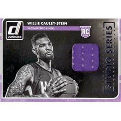 687933 Willie Cauley-stein Player Worn Jersey Patch Sacramento Kings 2016 Donruss Studio Rookie No.11 Basketball Card -  Autograph Warehouse