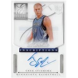 688012 Greg Stiemsma Autographed Minnesota Timberwolves 2013 Panini Elite Inscriptions No.40 Basketball Card