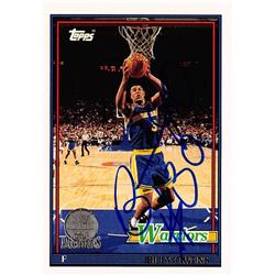 688038 Billy Owens Autographed Golden State Warriors, SC 1992 Topps Archives No.147 Basketball Card