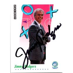 688070 Jimmy Rodgers Autographed Minnesota Timberwolves, SC 1992 Skybox No.393 Basketball Card