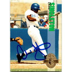 688446 Chris Singleton Autographed Nevada Wolfpack 1993 Classic 4 Sport Rookie No.297 Baseball Card