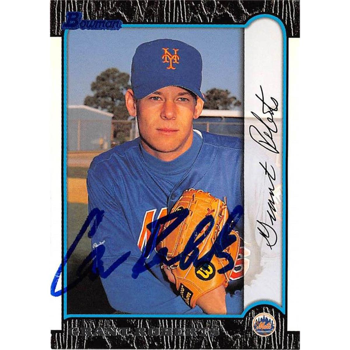 688511 Grant Roberts Autographed New York Mets 1999 Bowman No.141 Baseball Card
