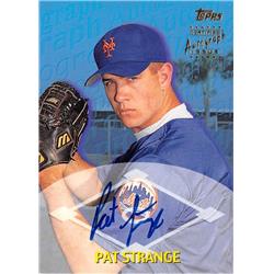 688517 Pat Strange Autographed New York Mets 2000 Topps Certified Rookie No.TTA53 Baseball Card