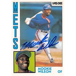 688568 Mookie Wilson Autographed New York Mets 1984 O-Pee-Chee No.270 Baseball Card
