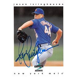 688659 Jason Isringhausen Autographed New York Mets 1996 Score No.306 Baseball Card
