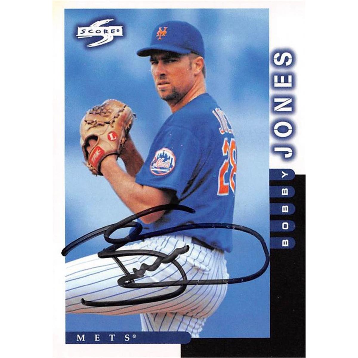 688695 Bobby Jones Autographed New York Mets 1997 Score No.47 Baseball Card
