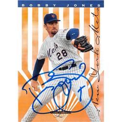 688698 Bobby Jones Autographed New York Mets 1995 Leaf Limited No.69 Baseball Card