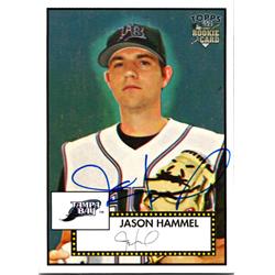 689030 Jason Hammel Autographed Tampa Bay Rays, JZ 2016 Topps 52 Rookie No.119 Baseball Card