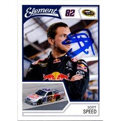 689256 Scott Speed Autographed NASCAR, Auto Racing & SC 2011 Press Pass Element No.29 Trading Card