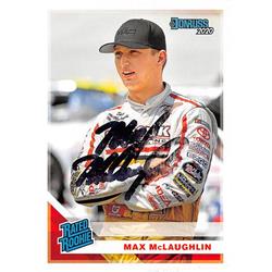 689392 Max Mclaughlin Autographed Auto Racing, NASCAR & SC 2020 Donruss No.20 Trading Card