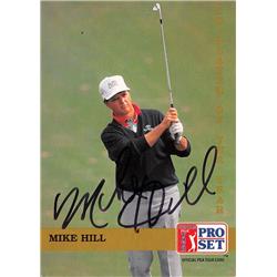689565 Mike Hill Signed Golfer PGA, Arizona State Sun Devils 1992 Pro Set No.279 Golf Card