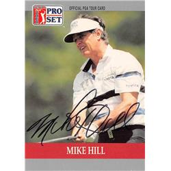 689586 Mike Hill Signed Golfer PGA, Arizona State Sun Devils 1990 Pro Set No.87 Golf Card