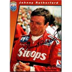 676214 Johnny Rutherford Autographed Auto Racing, NASCAR & SC 1994 Hi Tech No.CD28 Trading Card
