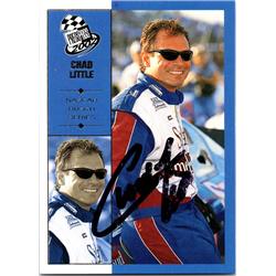 676249 Chad Little Autographed Auto Racing, NASCAR & SC 2002 Press Pass No.47 Trading Card